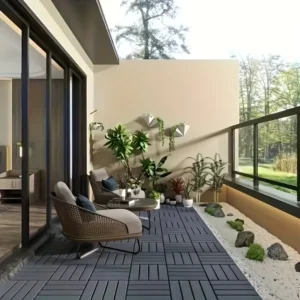 32pcs Outdoor Flooring Plastic Wood Tiles