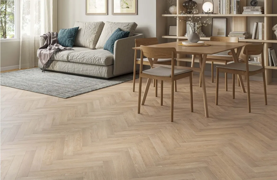 Accent Fernvale Oak 2mm Herringbone LVT Flooring