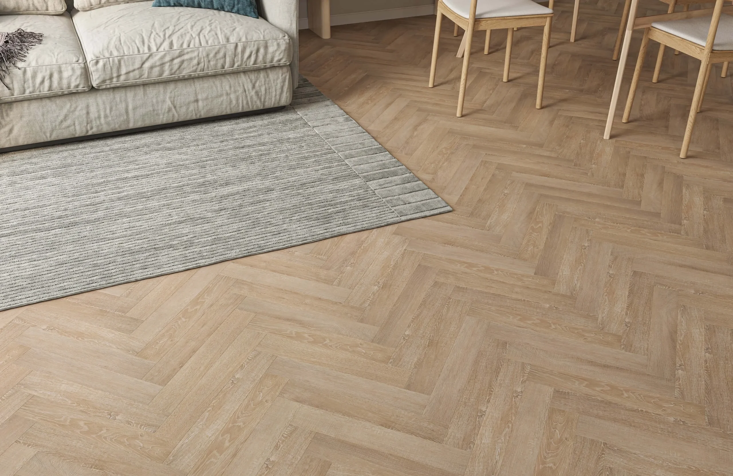 Accent Fernvale Oak 2mm Herringbone LVT Flooring