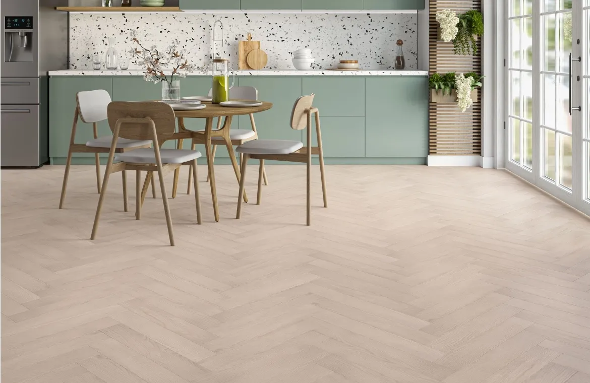 Empire Chalice Oak 12mm Herringbone Laminate Flooring