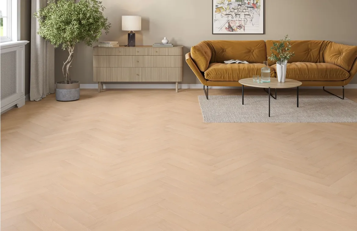 Empire Hazel Oak 12mm Herringbone Laminate Flooring