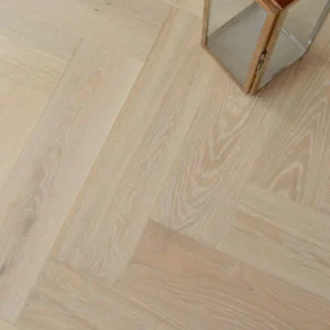 Engineered Whitewash Oak Parquet Flooring