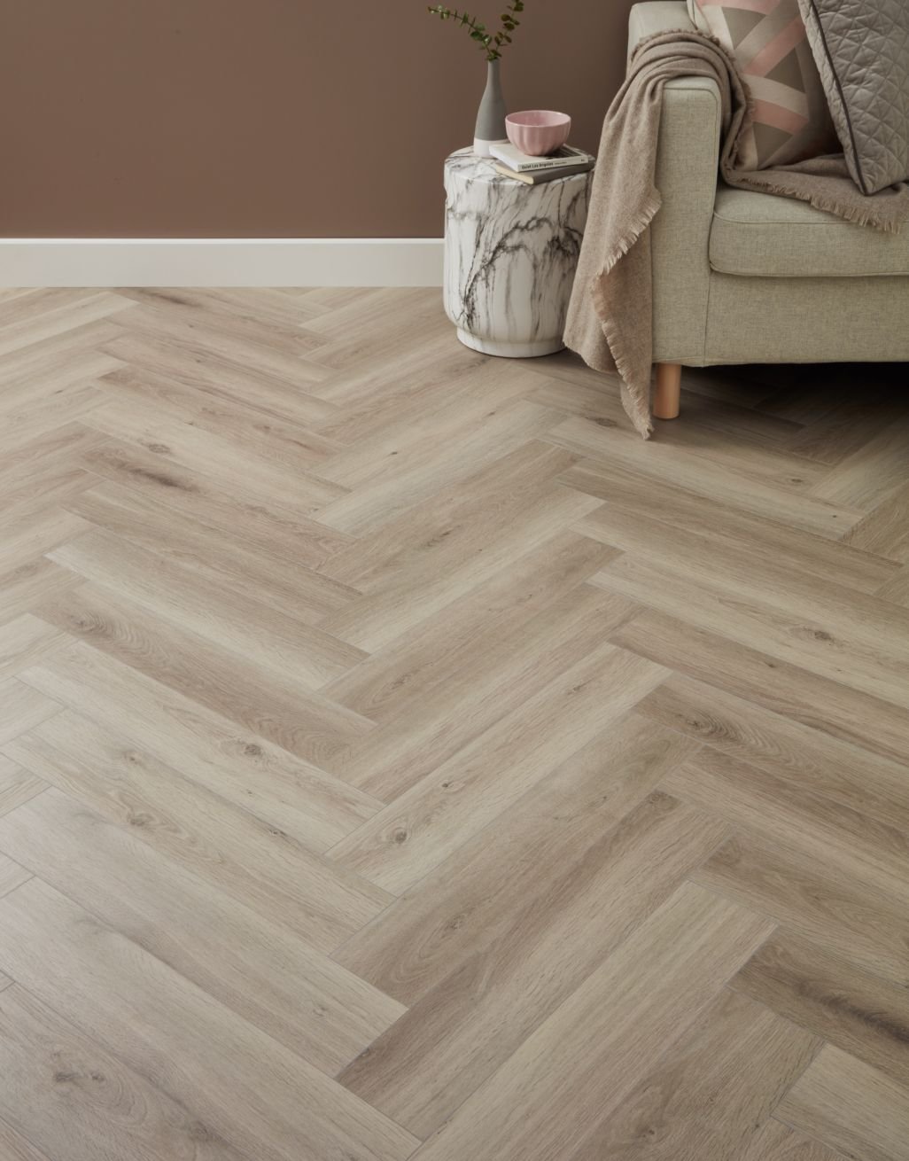 Herringbone 8mm AC4 Wooden Flooring