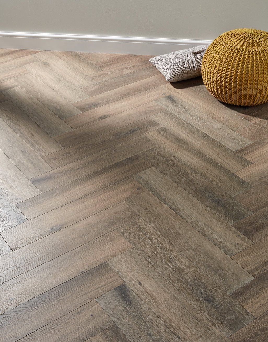 Herringbone 8mm Moisture Resistant Wooden Flooring