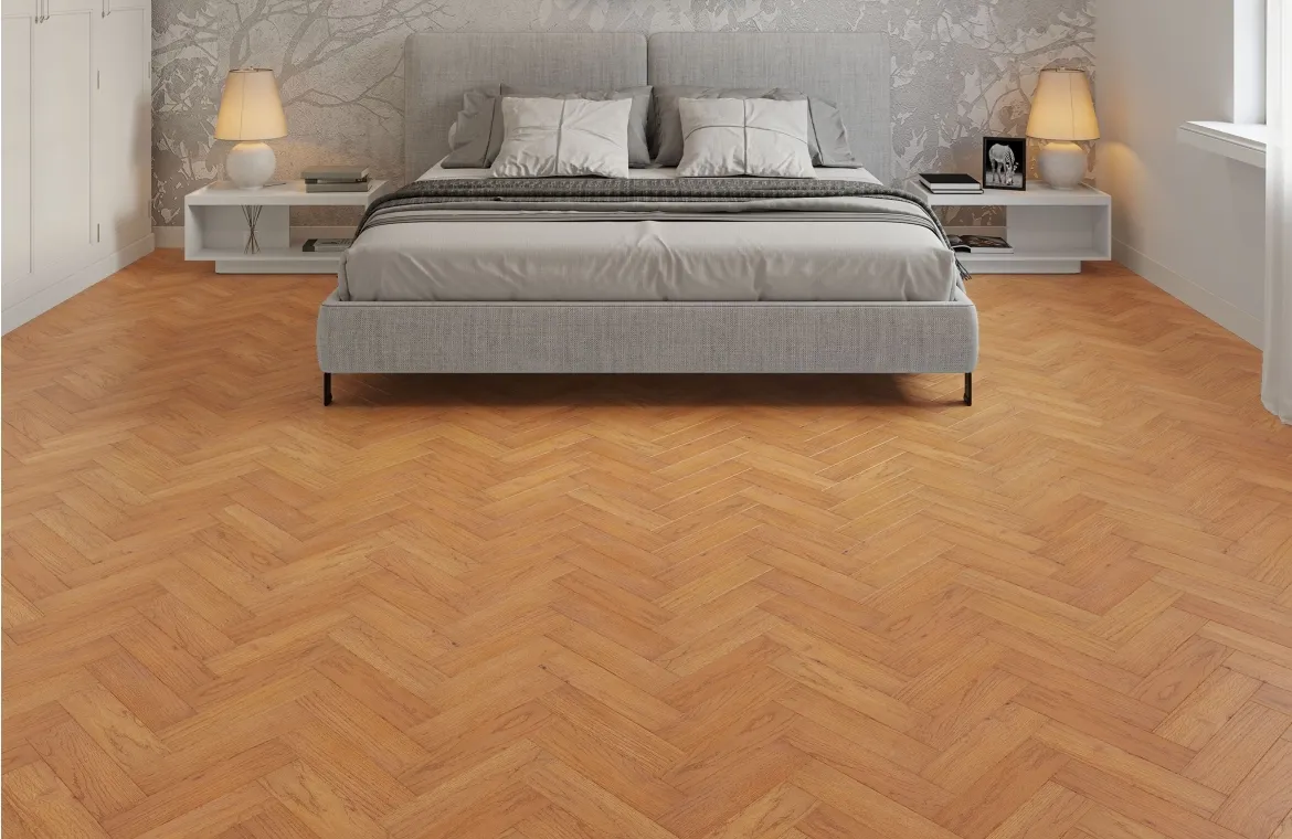 Painswick Spiced Engineered Oak Herringbone Flooring