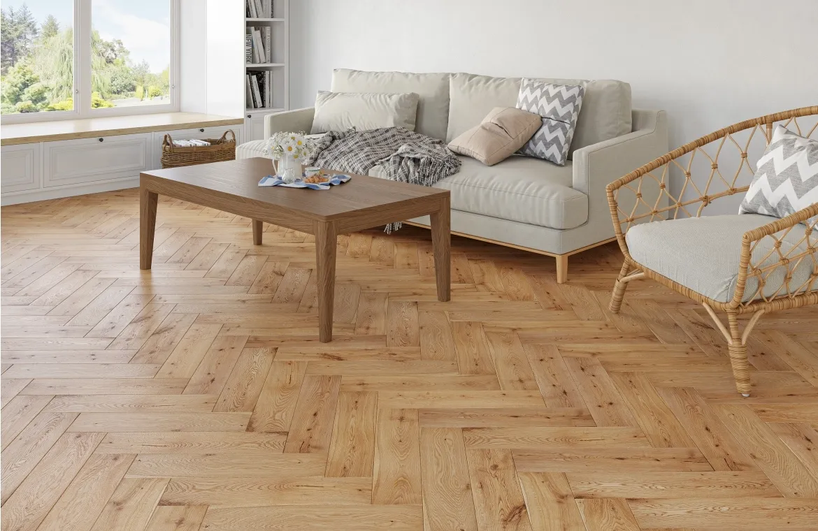 Painswick Swift Engineered Oak Herringbone Flooring
