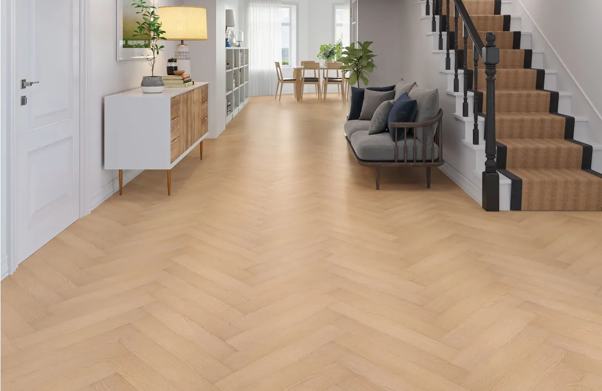 Raleigh Oak 8mm Herringbone Laminate Flooring