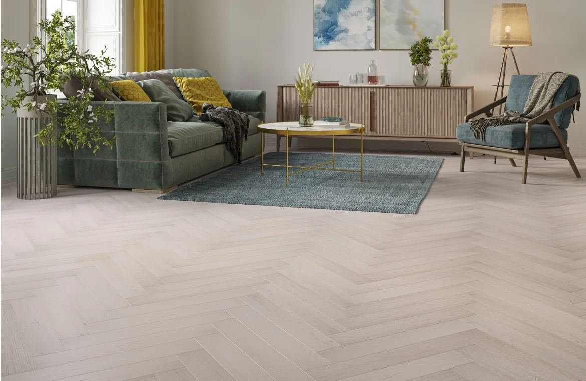 Ritz Tower Oak 8mm Herringbone Laminate Flooring